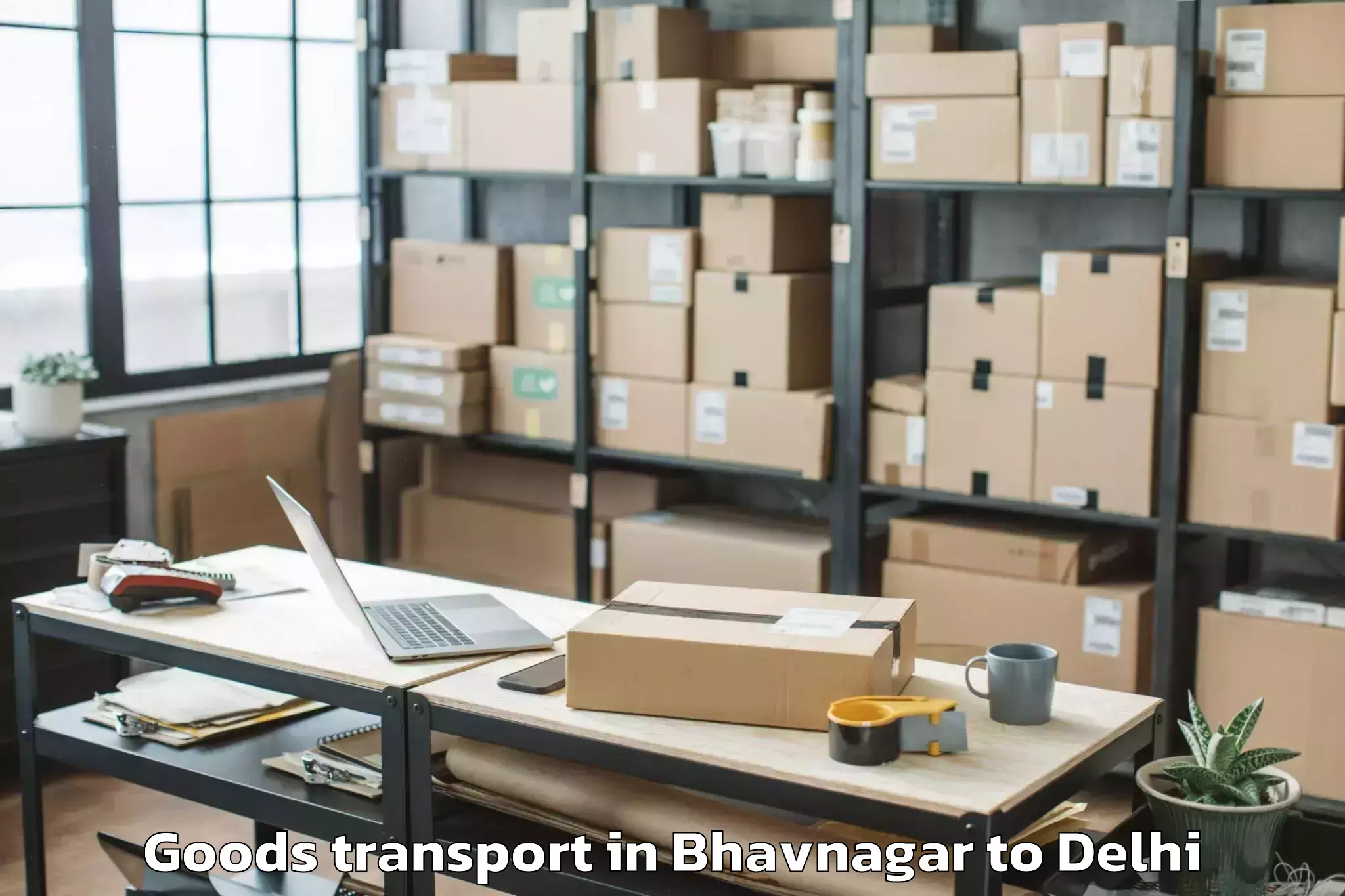 Reliable Bhavnagar to South Asian University New Del Goods Transport